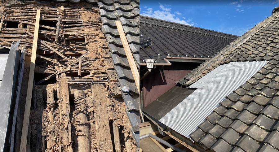 傷んだ屋根の修理